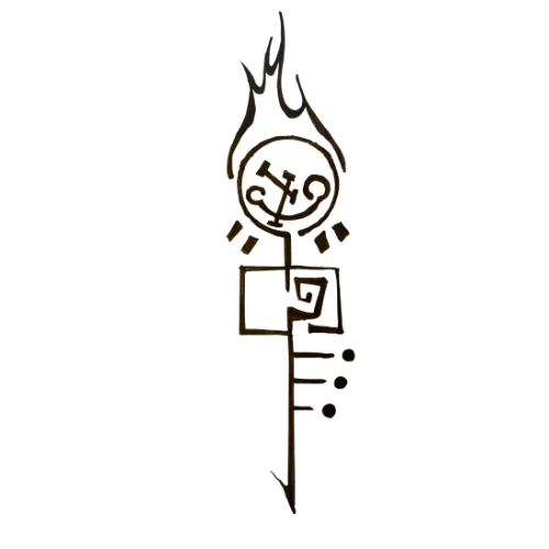 PhiWorks flame and key symbol